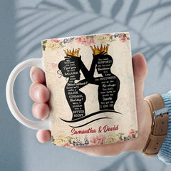Personalized Mug To My Wife Vintage Roses