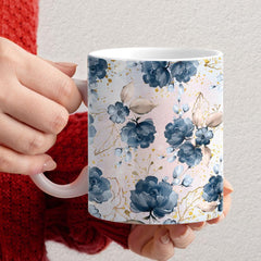Personalized Mug With Name Floral