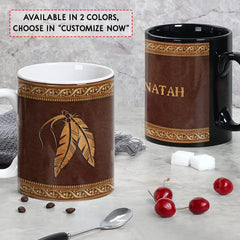 Personalized Native American Mug Feather With Custom Name