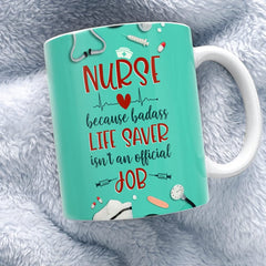 Personalized Nurse Mug Scrub With Custom Name