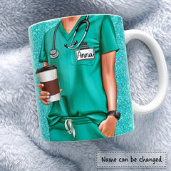 Personalized Nurse Scrub Mug