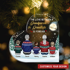 Personalized Ornament For Grandparents Love Grandkids Forever
