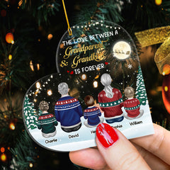 Personalized Ornament For Grandparents Love Grandkids Forever