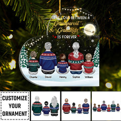 Personalized Ornament For Grandparents Love Grandkids Forever
