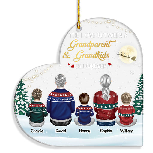 Personalized Ornament For Grandparents Love Grandkids Forever