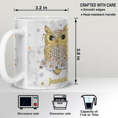 Personalized Owl Mug Just A Girl Who Loves Owls