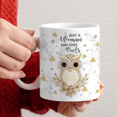 Personalized Owl Mug Just A Girl Who Loves Owls