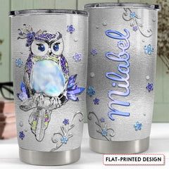 Personalized Owl Tumbler Jewelry Style With Custom Name