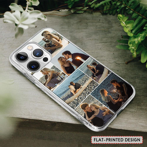 Personalized Phone Case 7 Photos Collage For Couple