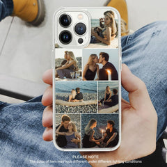 Personalized Phone Case 7 Photos Collage For Couple