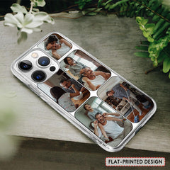 Personalized Phone Case Collage 5 Photos of Dad Daughter