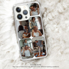 Personalized Phone Case Collage 5 Photos of Dad Daughter