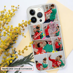 Personalized Phone Case Collage 6 Photos For Couple