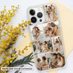 Personalized Phone Case Collage 7 Photos For Dad