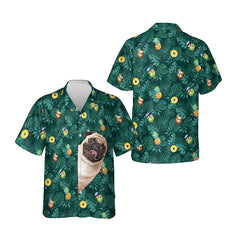 Personalized Photo Hawaiian Shirt Custom Pet And Coconut