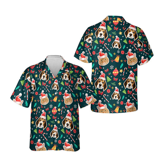 Personalized Photo Hawaiian Shirt Custom Pet Faces Cute Gift