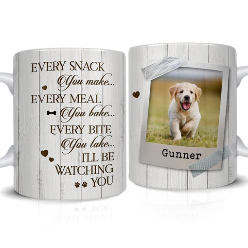 Personalized Photo Of Dog Mug Every Snack You Make