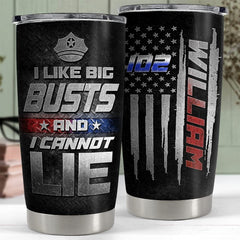 Personalized Policeman Tumbler Funny Gift Police For Man Father