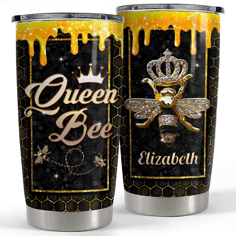 Personalized Queen Bee Tumbler Jewelry Drawing