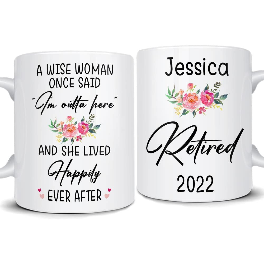 Personalized Retirement Mug Happily Ever After