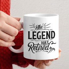 Personalized Retirement Mug Legend Has Tired