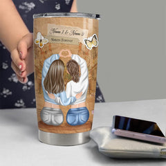 Personalized Sister Tumbler Fight A Bear For Sister Bestie