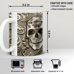 Personalized Skull Mug With Custom Name