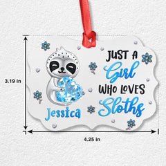 Personalized Sloth Ornament Jewelry Style Love Sloths
