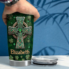 Personalized St Patrick Day Tumbler Celtic Cross Jewelry Irish Facts