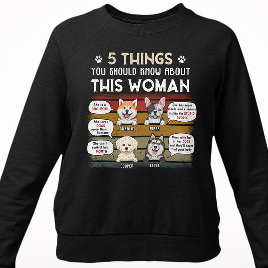 Personalized Sweatshirt For Dog Mom 5 Things About This Woman