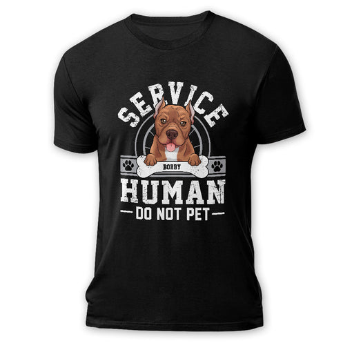 Personalized T-shirt For Dog Lover Service Human Do Not Pet