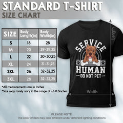 Personalized T-shirt For Dog Lover Service Human Do Not Pet