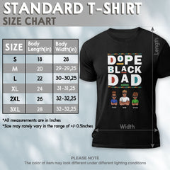 Personalized T-shirt for Black Man Dope Black Dad