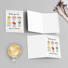 Personalized Teacher And Nursery Greeting Card Thank You With Love