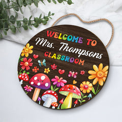 Personalized Teacher Custom Shape Wood Sign Thank You For Everything