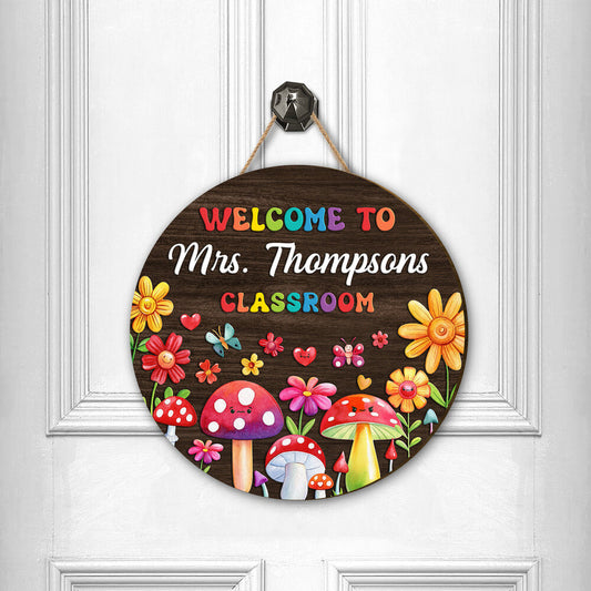 Personalized Teacher Custom Shape Wood Sign Thank You For Everything