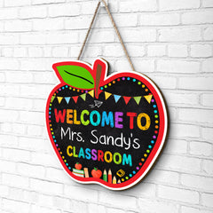 Personalized Teacher Door Sign Welcome To Classroom