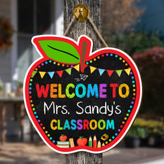Personalized Teacher Door Sign Welcome To Classroom