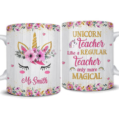 Personalized Teacher Mug Unicorn Teacher
