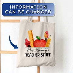 Personalized Teacher Tote Bag Teacher Stuff