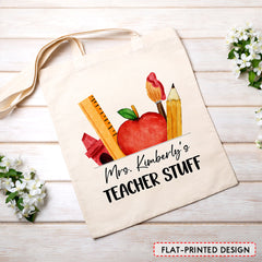 Personalized Teacher Tote Bag Teacher Stuff