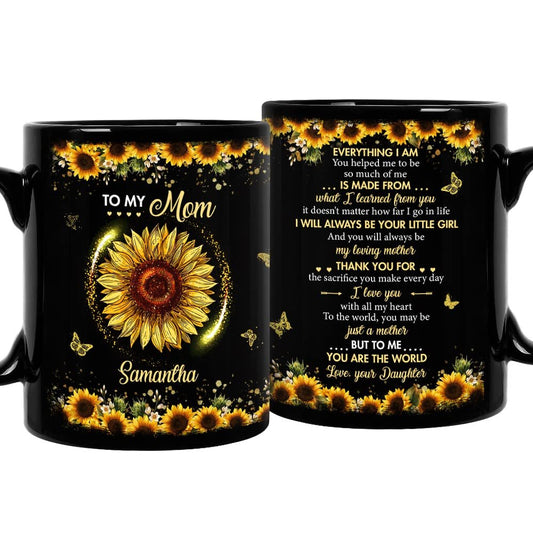 Personalized To Mom Mug Sunflower From Daughter For Mother