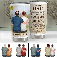 Personalized To My Dad Tumbler Father And Son Best Customize Gift