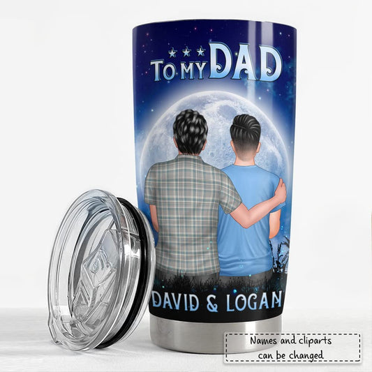 Personalized To My Dad Tumbler Father And Son Custom Gift For Man