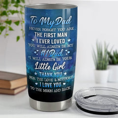 Personalized To My Dad Tumbler Father Daughter Custom Gift For Papa