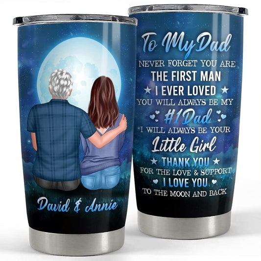Personalized To My Dad Tumbler Father Daughter Custom Gift For Papa