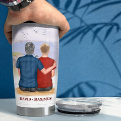 Personalized To My Dad Tumbler From Son Custom Clothes For Man Papa