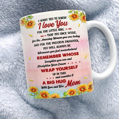 Personalized To My Daughter Mug Elephant Mother And Daughter