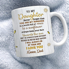 Personalized To My Daughter Mug Gift From Dad