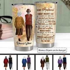 Personalized To My Husband Tumbler From Wife For Married Couple